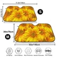 thumbnail image 3 of Kdxio 3D Sunflowers Print Windshield Sun Shade,UV Rays and Sun Heat Protection,Sunshade for Car Windshield,Car Shade Front Windshield - Medium, 3 of 6