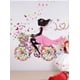 thumbnail image 3 of Vinil Decorativo Infantil Mariposa Adolecentes Niñas H&JESS flores bicicleta, 3 of 3