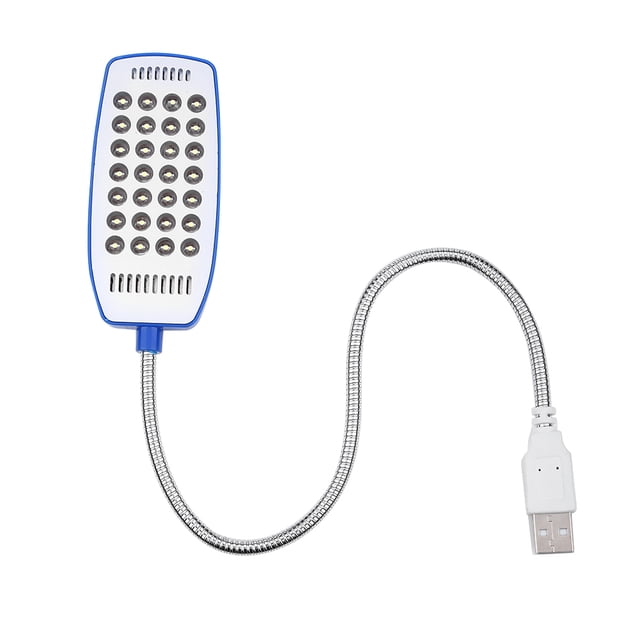 28 LED LUZ Para Computadora Portátil Cuello De Cisne Mini USB CARGA LUZ DE LECTURA PORTÁLLO LAMPARA PARA COMPUTADORA CONTRUFOROR FÁLE DE USAR PARA Ideal