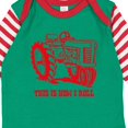 thumbnail image 4 of Inktastic This is How I Roll Tractor Red Boys or Girls Long Sleeve Baby Bodysuit, 4 of 5