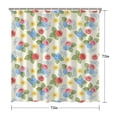 thumbnail image 5 of Pioneer Flower Floral Print Pattern Shower Curtain 72"x72", Bathroom Decorative Shower Curtain Set with 12 Hooks, Waterproof Washable, 5 of 6
