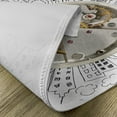 thumbnail image 5 of Ambesonne Modern Place Mats Set of 4, Alarm Clock with Clouds, Standard Size, Pale Grey, 5 of 6