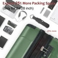 thumbnail image 3 of CQSXDA Versatile Expandable Luggage Set 6 Piece Hardshell Suitcases with Dual Wheels and TSA Lock for Men and Women, Green, 3 of 14