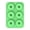 A002- Green, variant on Red Silicone Donut Mold with 6-Cavity Non-Stick Design, -Grade Baking Pan for Homemade Pastries
