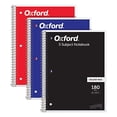thumbnail image 1 of Cuaderno Espiral Oxford 3 Uni 5 Materia 180 Hojas Negro Rojo Azul 8x10-1/2, 1 of 3