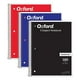 thumbnail image 1 of Cuaderno Espiral Oxford 3 Uni 5 Materia 180 Hojas Negro Rojo Azul 8x10-1/2, 1 of 3