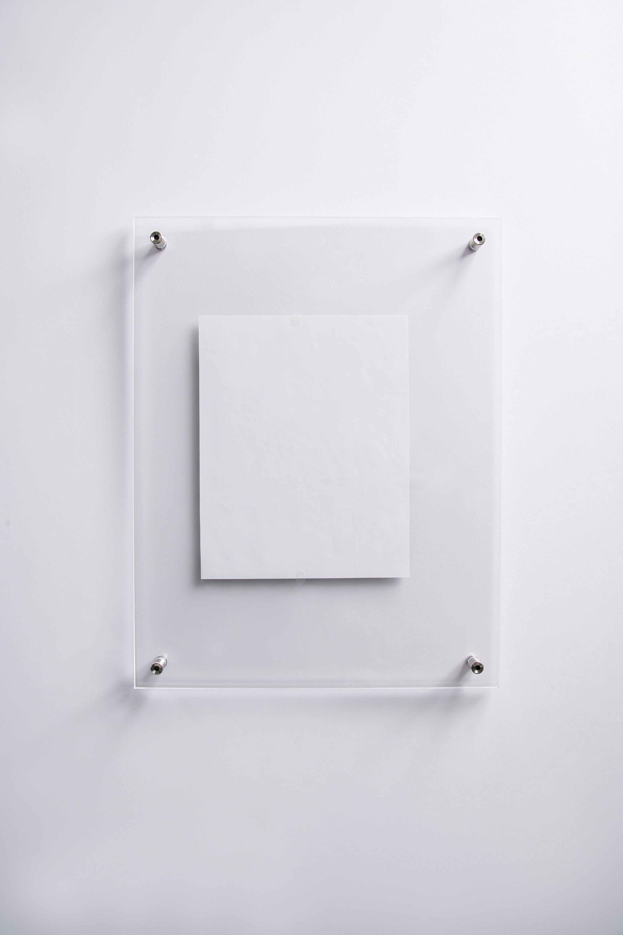 Better Homes & Gardens Silver 8x10 Floating Acrylic Frame with Silver Wall mount Hardware