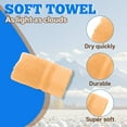thumbnail image 3 of AUQ Wash Gags for Body,Thick Cotton Loop Fabric Face Cloths for Washing Face,Tight Uniform Stitch Design Small Towels,Orange,29.53*13.78*0.39in, 3 of 7