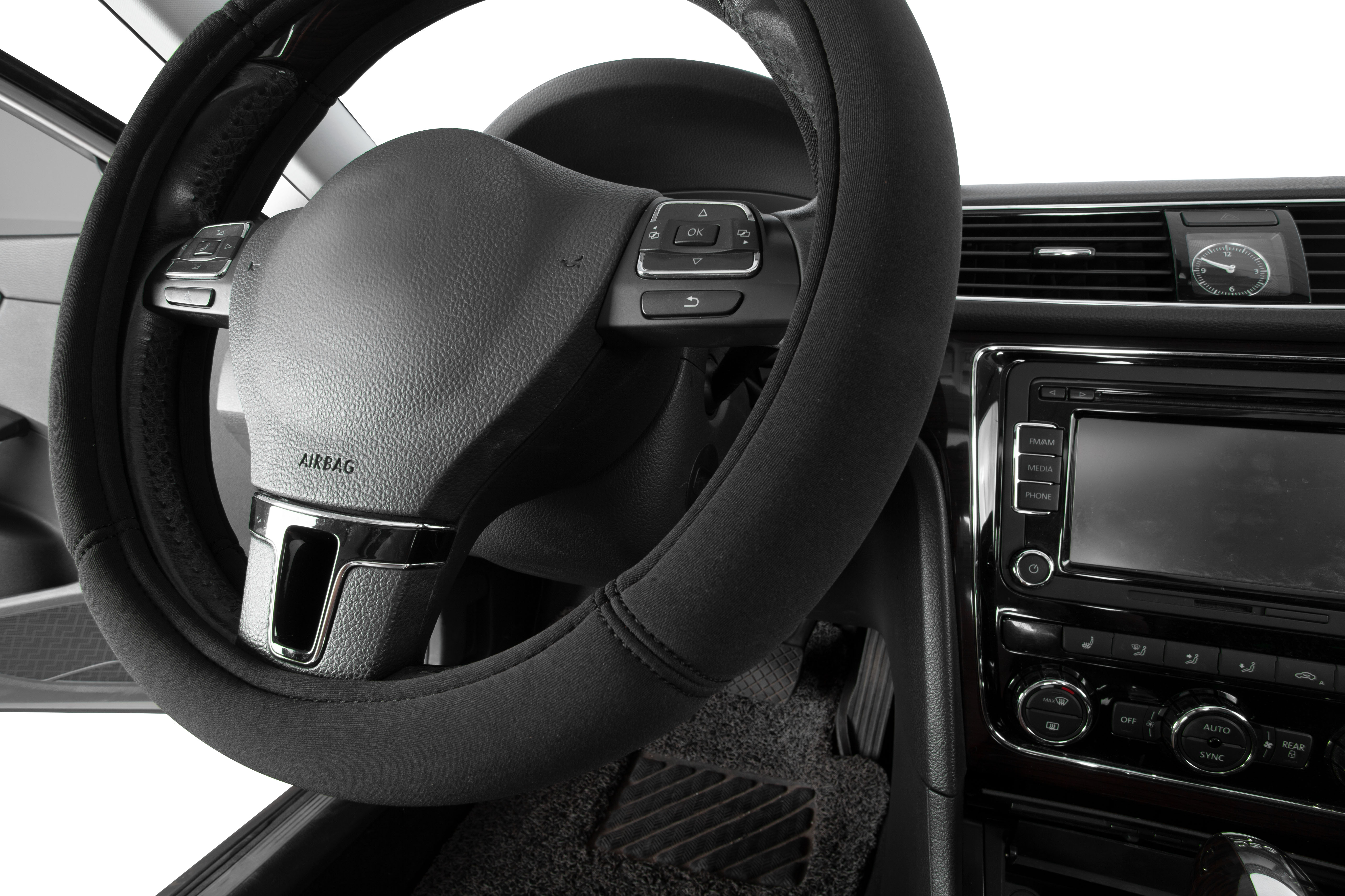 Skechers Memory Foam Steering Wheel Cover, Black photo 5