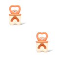 thumbnail image 1 of Qarigey Cepillo de Silicona Lovely Handy Animal Shape Inodoro Niños Niñas Cepillo de Inodoro interior Herramienta de limpieza de 7-14 Edad Marrón 2piezas Qarigey CBP196206, 1 of 6