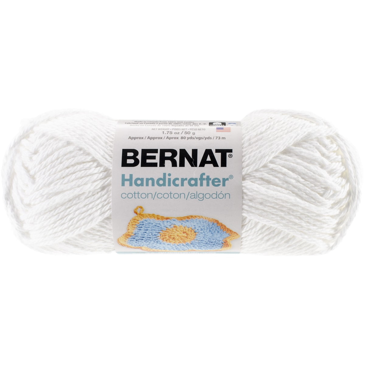 Bernat Handicrafter Cotton Yarn – 50g – Pale Yellow – Yarns by Macpherson