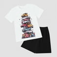 thumbnail image 2 of 1st Birthday Outfit Boy Toddler Boys Summer Set Short Sleeve Crewneck Graphic T Shirt Breathable Shorts Casual Outfit, 2 of 4