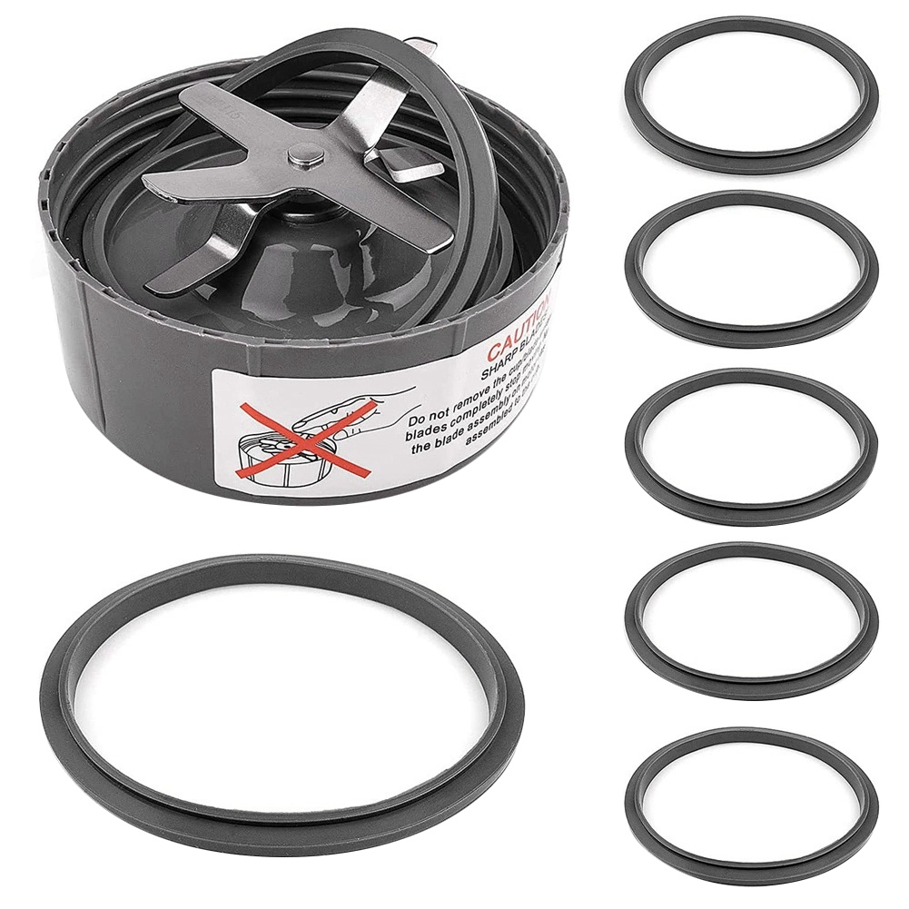 6 Pack Rubber O Ring with Cross Blade for Blender 900W & 600W Series