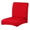 thumbnail image 3 of 2 Piezas Stretch Dining Room Chair Slipcovers Sets Stretch Chair Protectoras De Muebles Jacquard Extraíble Lavable Rojo Macarena Cubiertas de comedor rojo, 3 of 8