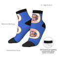 thumbnail image 5 of Women's Men's Minnesota Logo Lightweight Ventilation Quarter Ankle Socks, 5 of 7