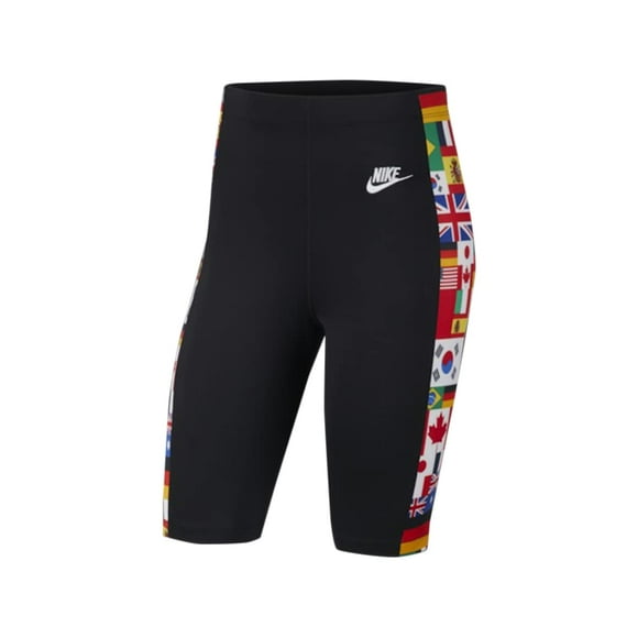 Nike Sportswear Bike Womens Active Shorts Size S, Color: Black/Multi