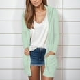 thumbnail image 2 of Jxximdong Fashion Coat for Women, Casual Lightweight Long Sleeve Pockets Fall Open Front Cardigan Jackets Trendy Work Shirts, Women's Coats Green, 2 of 6