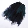 thumbnail image 3 of Lady ‘s Sexy Solid Color Mesh Irregular Elastic Tulle Bubble Skirt, 3 of 7