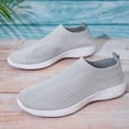 thumbnail image 4 of Women's Walking Shoes - Tennis Athletic Casual Gym Slip-On Lightweight Sneakers, 4 of 11