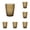 Brown, variant on 4-6PC Colored Acrylic Drinking Glasses 10oz Reusable Unbreakable Stackable Juice Glasses BPA Free Dishwasher Safe Drinkware for Home Outdoors Restaurant
