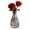 Clear, variant on Djiypn Glass Bud Vases, Small Flower Vases, Mini Ribbed Vases for Centerpieces, Clear Vintage Vase for Table Decorations, Wedding, Party, Receptions, Home Decor (1Pack)