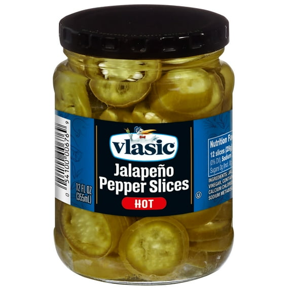 Vlasic Hot Jalapeno Pepper Slices, Keto Friendly, 12 fl. oz.