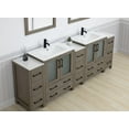 thumbnail image 4 of Vanity Art 96" Double Sink Freestanding Bathroom Vanity Set with Ceramic Top and Mirror, 4 of 7