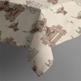 thumbnail image 4 of Beige Highland Cow Fence Pattern Rectangle Tablecloth 60"x120",Waterproof Polyester Rectangle Table Cloth, Wipeable Spillproof Polyester Tablecloth for Dining, Camping, Indoor and Outdoor, 4 of 6