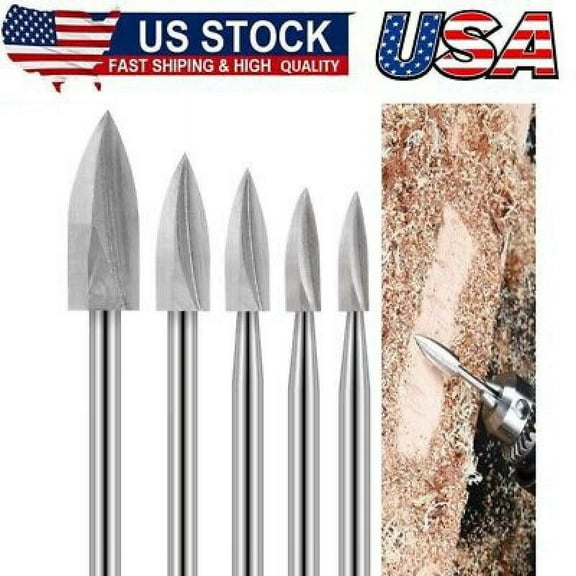 Wood Carving Drill Bits Set for Dremel Rotary Tool Engraving Drill Accessories