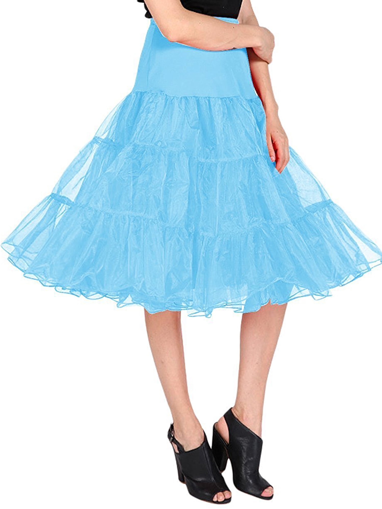 Market In The Box 1950s Women Vintage Rockabilly Petticoat Skirt Tutu ...