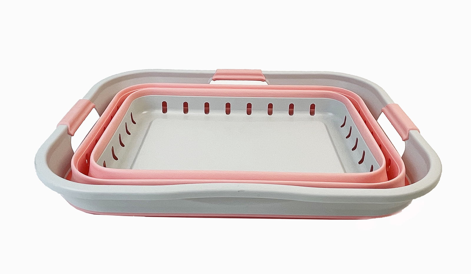 SAMMART 42L (11 gallon) Collapsible Plastic Laundry Basket - Foldable Pop Up Storage Container/Organizer - Space Saving Hamper/Basket