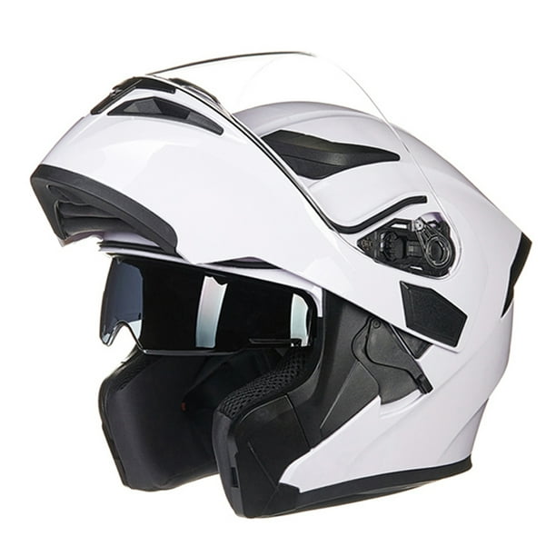 Full Face Motorcycle Helmet Dual Visor Sun Shield Flip up Modular