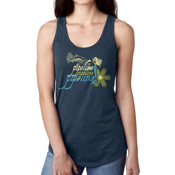 Pipeline Waveflower Mermaid Floral - Women's Racerback Tank