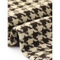 thumbnail image 6 of DARING DIVA Women's Chic Houndstooth Notch Lapel Long Sleeve Blazer XS Brown, 6 of 6