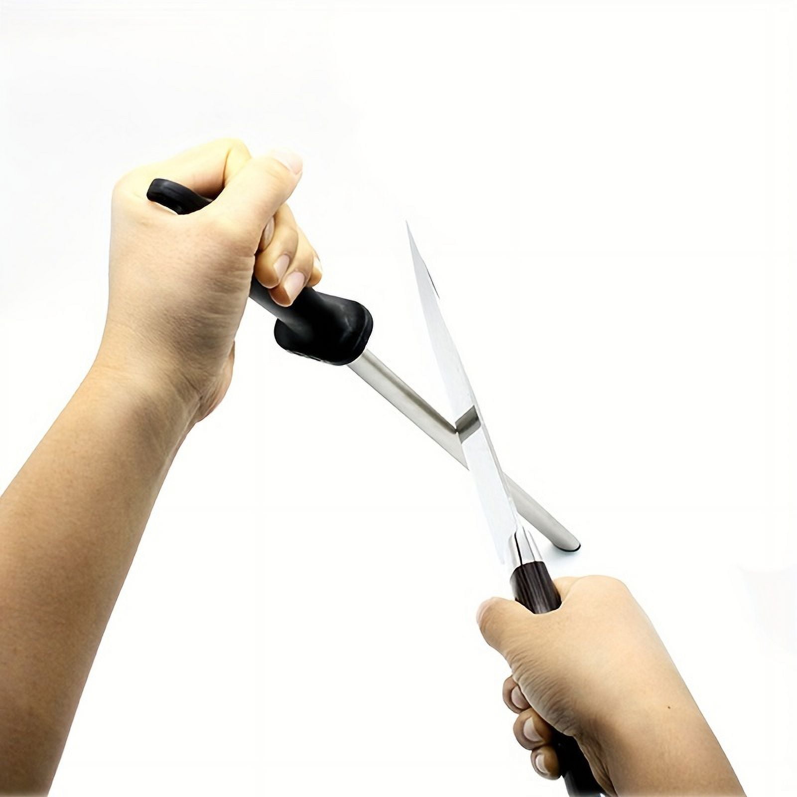 1pc 12 Inch Diamond Knife Sharpener Stick with ABS Handle - Perfect for Sharpening Chef Steel Knives - Easy to Use and Durable Kitchen Accessories