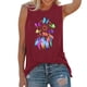 thumbnail image 1 of Tank Top Para Mujeres Workout Túnica para mujer, ropa deportiva, camisetas sin mangas, camisetas sin mangas para entrenamiento de Yoga, camiseta holgada con gráfico de ejercicio para correr (Wine, S), 1 of 4