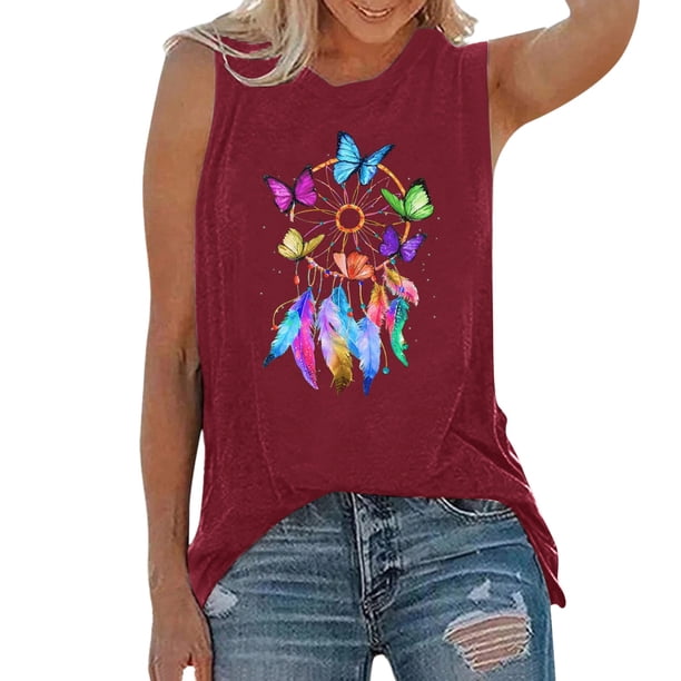 Tank Top Para Mujeres Workout Túnica para mujer, ropa deportiva, camisetas sin mangas, camisetas sin mangas para entrenamiento de Yoga, camiseta holgada con gráfico de ejercicio para correr (Wine, S)