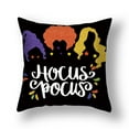 thumbnail image 3 of Funda de cojín con patrón de calabaza y calavera de cuervo para Halloween, suministros de decoración para fiestas, 2023, 3 of 4