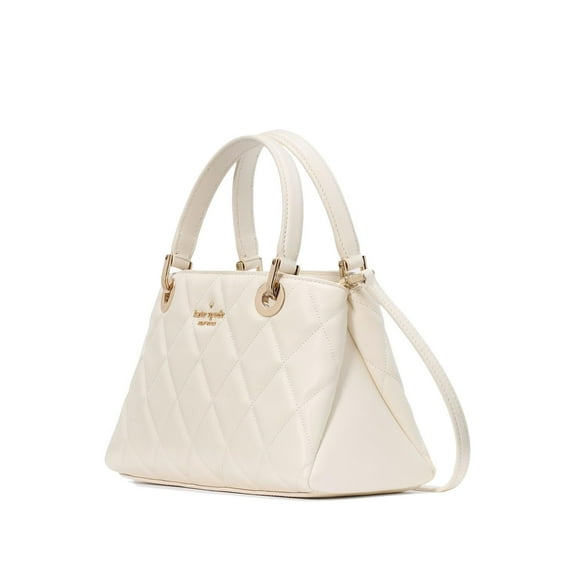 kate spade handbag for women Carey Small Quilted Sullivan Satchel Meringue, Meringue