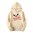 thumbnail image 1 of Sudadera con capucha para hombre, informal, con estampado navideño, de manga larga, tipo blusa, 1 of 5