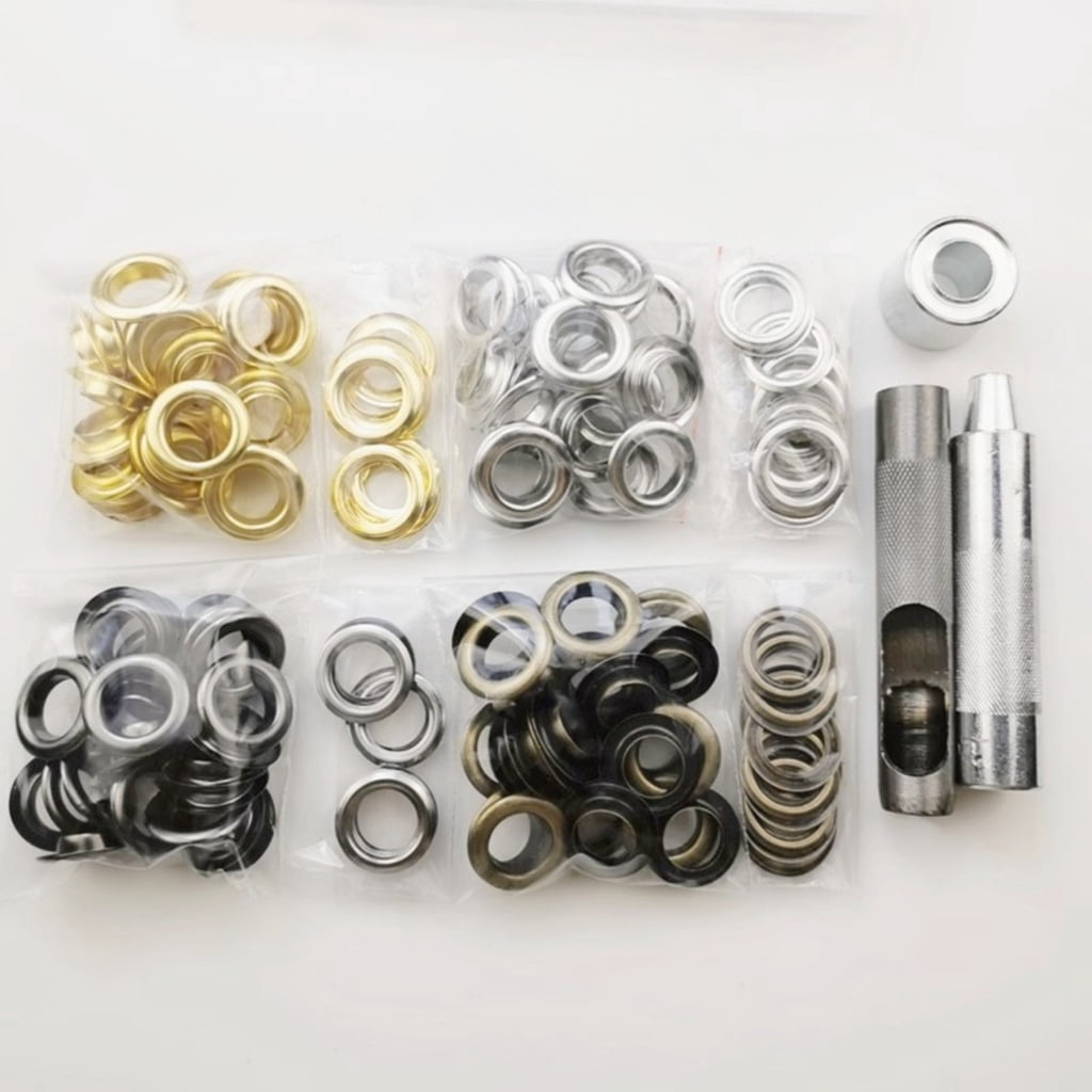 Zorvai Grommets Eyelets with Tool Kits Grommets Eyelets Installation Tool for Fabric