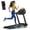 Black-19% Incline, variant on ROBORE 4-in-1 Treadmill with 17% Incline Workouts, Portable Treadmills for Home with Handle, Foldable Treadmills for Home and Office, 400 Lbs Weight Capacity, Three Touch Screen