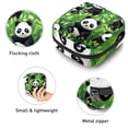 thumbnail image 3 of Panda Sanitary Napkin Bag Period Pouch Travel Organizer Zipper Pouch Mini Zipper Pouch Storage Case, Made of Velvet Fabric, Sponge, and Oxford Cloth, 3 of 6