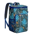 thumbnail image 1 of Botanical Leafy Soft Cooler Backpack - 20L High-Capacity, Padded Straps for Camping, Hiking, Beach, 1 of 6