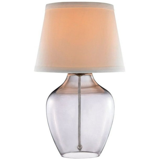 Living Accents 18412001 Glass Accent Table Lamp, Clear