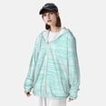 thumbnail image 3 of Lsque Blue Bright Pattern UPF 50+ Lightweight Sun Protection Men's Women's Long Sleeve Shirt, Hoodie Performance -Large, 3 of 7