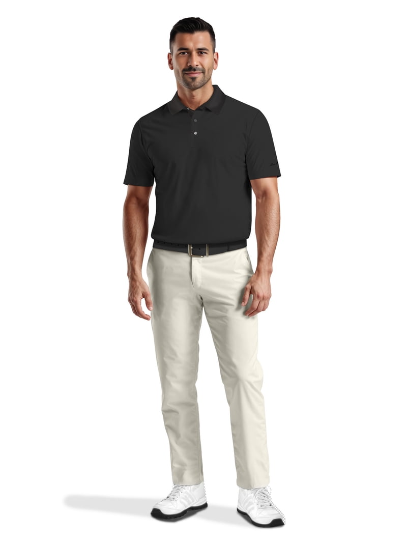 Ben Hogan, Men's Performance Easy Care Solid Polo, 5XL, Short