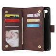 thumbnail image 2 of Case for Google Pixel 3A Leather Magnetic Handbag Zipper Pocket Cover Wrist Strap, 2 of 5