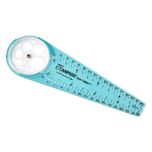 hand2mind Safe-T Math Compass, 10 in. Blue Compass, Compass for