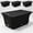 Black, variant on 4-Pack Chafer Wind Guard | Chafer Stand Cover for Chaffing Buffet Decorative Food Warmer, Flame Retardant Fabric, Fit for Indoor & Outdoor Events, Parties, Buffet, Catering, Camping (Burgundy)